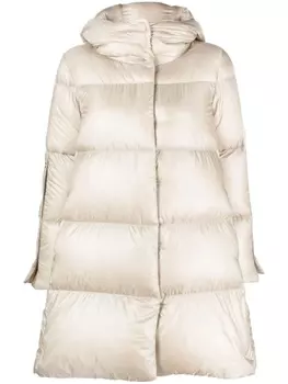 Herno пуховик с капюшоном, нейтральный цвет