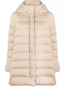 Herno пуховик с капюшоном, нейтральный цвет