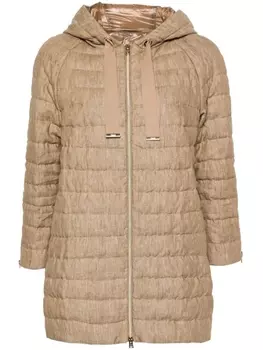 Herno пуховик с капюшоном, нейтральный цвет