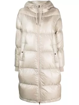 Herno пуховик с капюшоном, нейтральный цвет