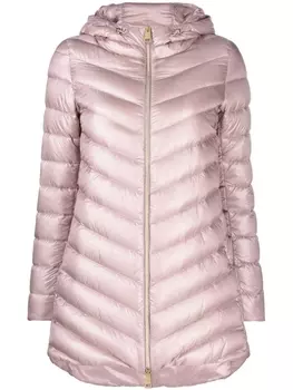 Herno пуховик с капюшоном, розовый