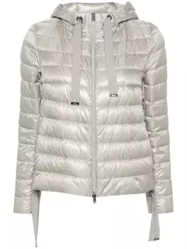 Herno пуховик с капюшоном, серый