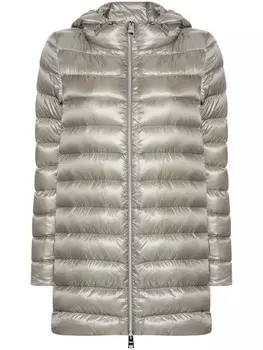 Herno пуховик с капюшоном, серый