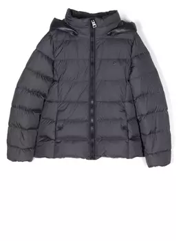 Herno пуховик с капюшоном, синий