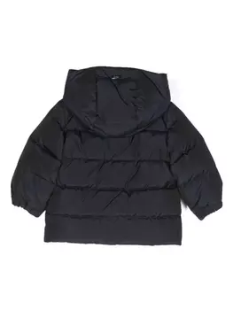 Herno пуховик с капюшоном, синий