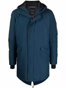 Herno пуховик с капюшоном, синий