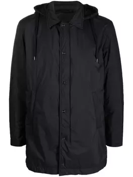 Herno пуховик с капюшоном, синий