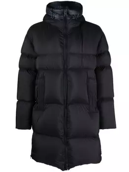 Herno пуховик с капюшоном, синий