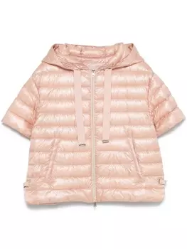 Herno пуховик с короткими рукавами, розовый