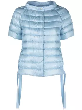 Herno пуховик с короткими рукавами, синий