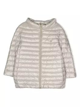 Herno пуховик с логотипом, серый