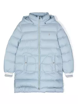 Herno пуховик с логотипом, синий