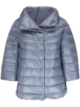 Herno пуховик с отложным воротником, синий