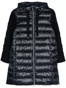 Herno пуховик с трикотажными рукавами, синий