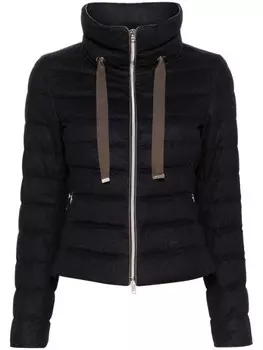 Herno пуховик с воротником-стойкой, синий