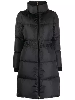 Herno пуховик с воротником-воронкой, черный