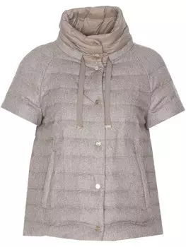 Herno пуховик с высоким воротником, серый