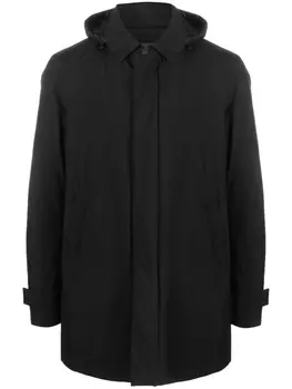 Herno пуховик со съемным капюшоном, черный