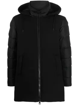 Herno пуховик со съемным капюшоном, черный