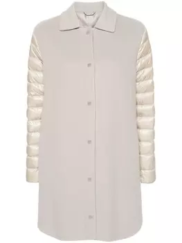 Herno пуховик со вставками, нейтральный цвет