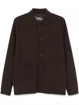 Herno рубашка с накладными карманами, коричневый