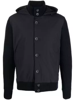Herno шерстяная куртка Resort с капюшоном, синий