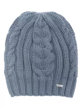 Herno шерстяная шапка бини фактурной вязки, синий