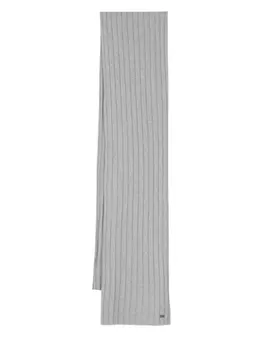 Herno шерстяной шарф в рубчик, серый