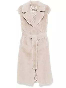 Herno шуба из искусственного меха, серый