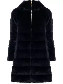 Herno шуба из искусственного меха, синий