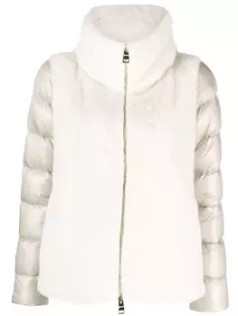 Herno стеганая куртка со вставками, нейтральный цвет