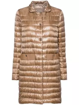 Herno стеганый пуховик, коричневый