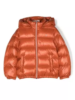 Herno стеганый пуховик на молнии, оранжевый