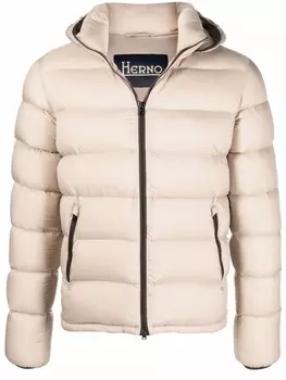 Herno стеганый пуховик, нейтральный цвет