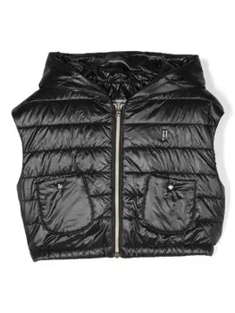 Herno стеганый жилет с логотипом, черный