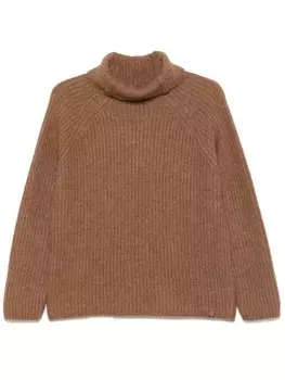 Herno свитер с высоким воротником, коричневый