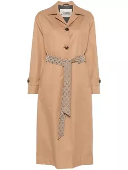 Herno тренч с поясом, коричневый