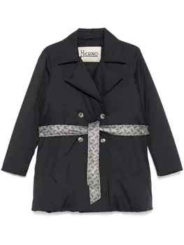 Herno тренч с поясом, синий