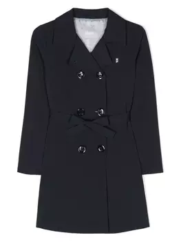 Herno тренч с завязками, синий