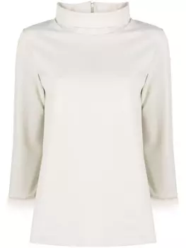 Herno трикотажный топ Resort с контрастной отделкой, нейтральный цвет