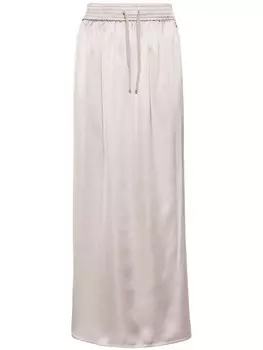 Herno юбка миди с кулиской, нейтральный цвет