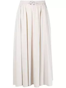 Herno юбка миди с кулиской, серый