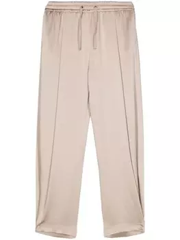 Herno укороченные брюки с кулиской, нейтральный цвет