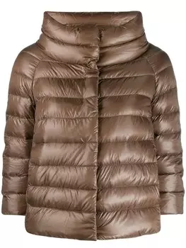 Herno укороченный пуховик, коричневый