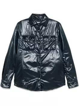 Herno утепленная куртка-рубашка, синий