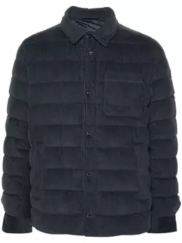 Herno вельветовый пуховик, синий