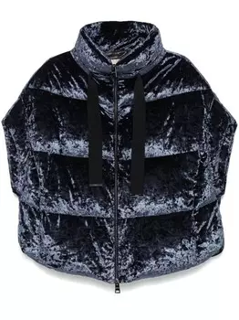 Herno велюровый жилет, синий