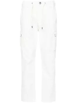 Herno зауженные брюки с завязками на талии, белый