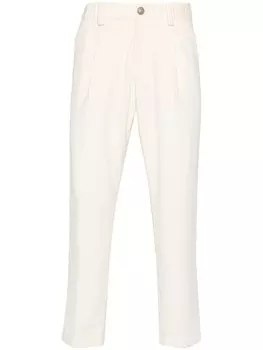 Herno зауженные брюки средней посадки, нейтральный цвет