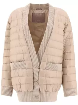 Herno жакет в стиле кардигана, нейтральный цвет